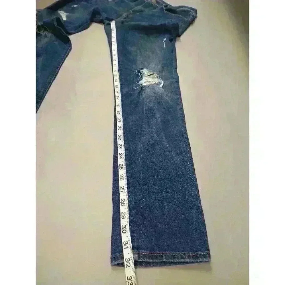 American Eagle Jeans Mens 30x34 Slim Next Level Airflex Distress Medium‎ Wash